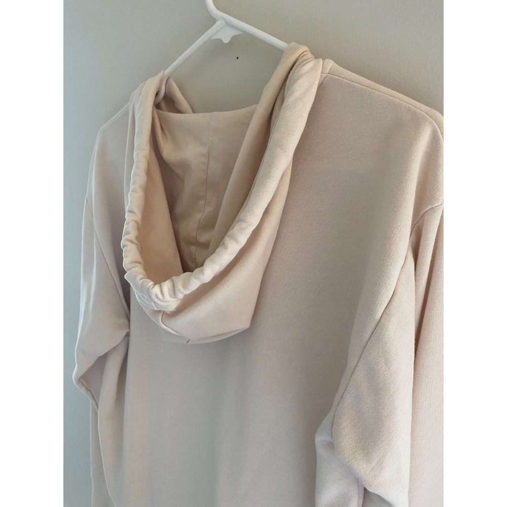 Banana Republic Hoodie Womens Small Beige Full Zip Lounge Minimalist Soft - Picture 9 of 11